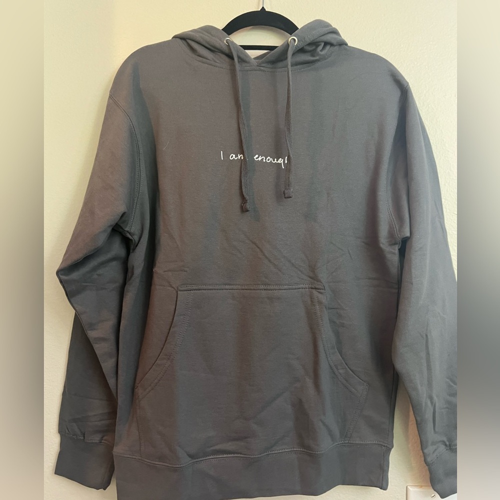 NWOT Selena Gomez “I Am Enough” tour hoodie- gray,  size small